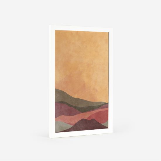 Poster de uma paisagem com montanhas 4